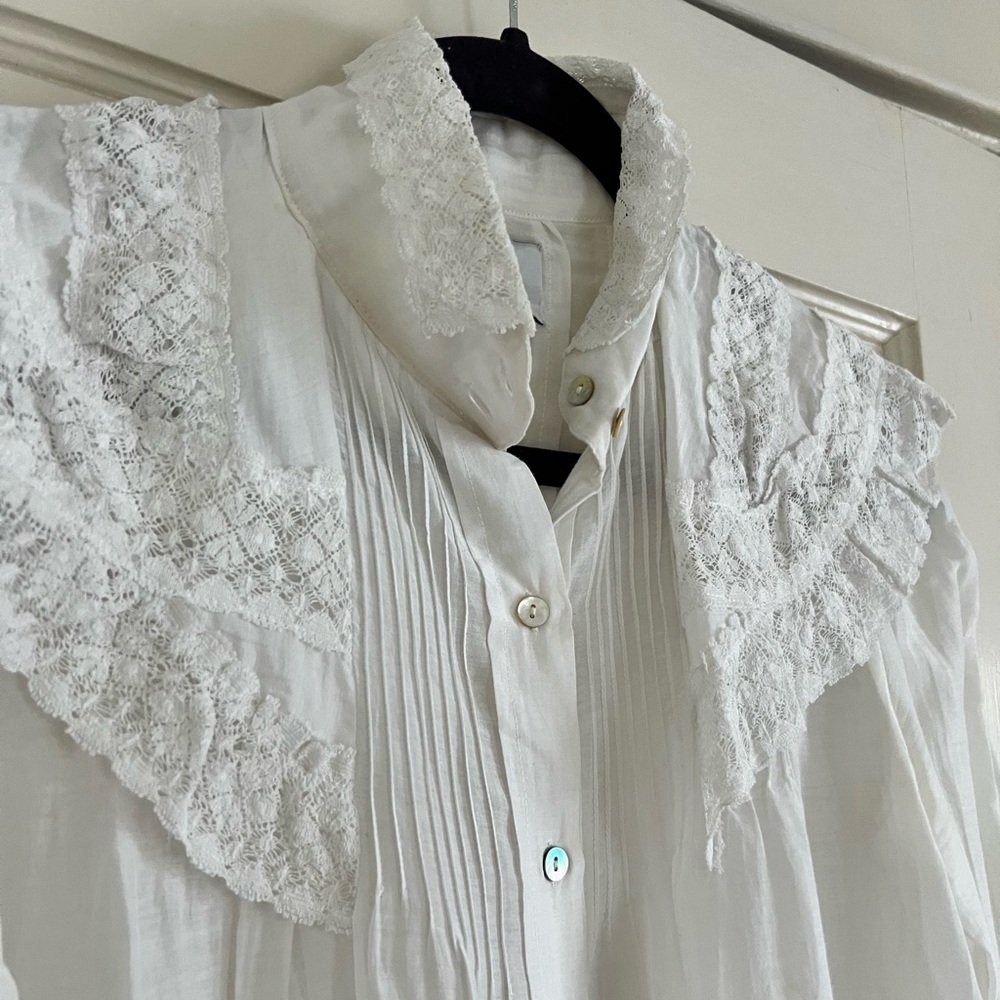 Maria Stanley Maya Blouse in Salt